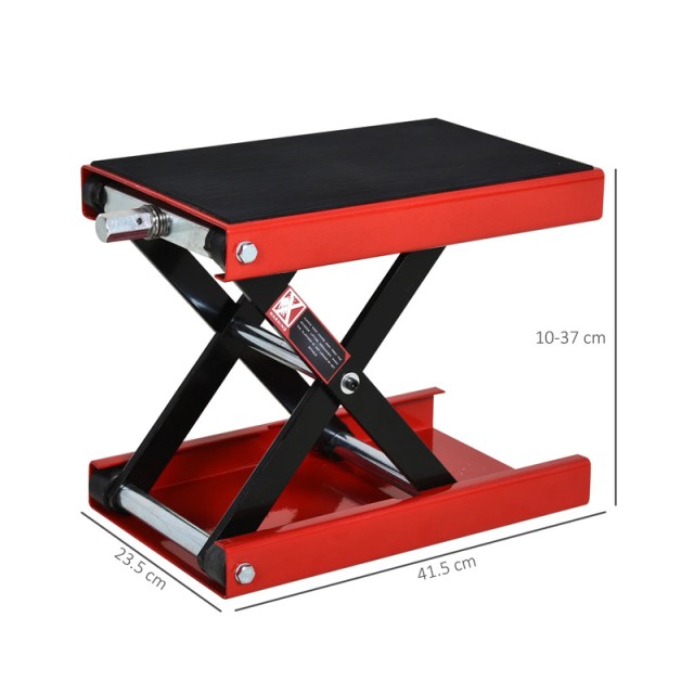 Πτυσσόμενο Σταντ Μοτοσικλέτας με Ρυθμιζόμενο Ύψος 41.5 x 23.5 x 10-37 cm DURHAND C30-012