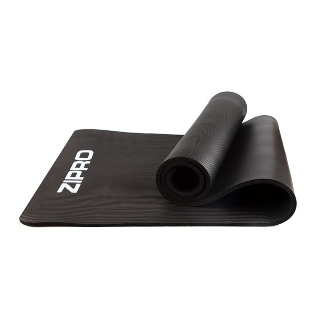 Στρώμα Γυμναστικής για Yoga και Pilates 180 x 60 cm Χρώματος Μαύρο Zipro 6413511