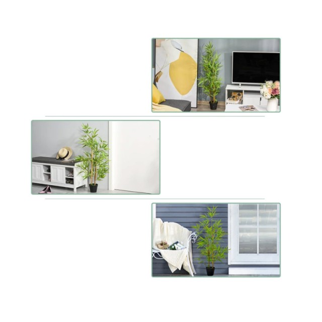 Τεχνητό Φυτό Μπαμπού 120 cm Outsunny 844-338