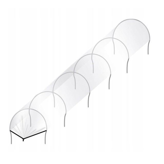 Θερμοκήπιο Τούνελ με Μεταλλικό Σκελετό 300 x 55 x 40 cm Malatec 13127