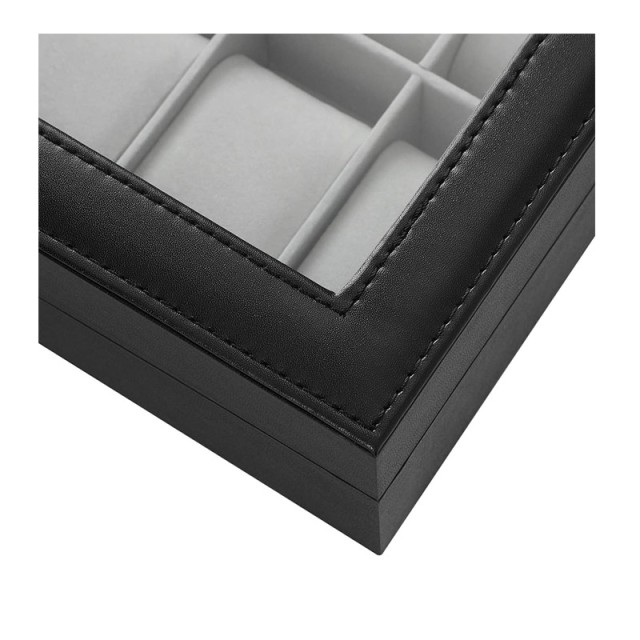 Θήκη Ρολογιών με 12 Θέσεις 32 x 20 x 8.5 cm Songmics JWB12BK