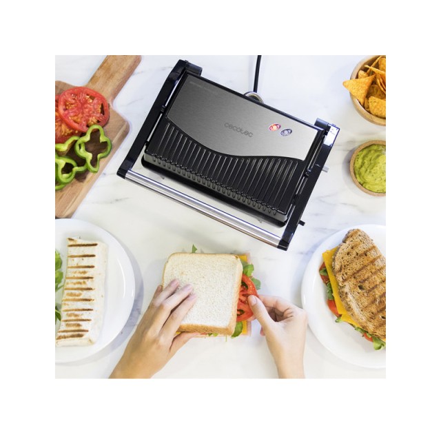 Τοστιέρα - Γκριλ 750 W Rock’nGrill 750 Full Open Cecotec CEC-03011