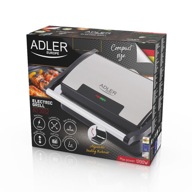 Τοστιέρα - Γκριλιέρα 1200 W Adler AD-3052
