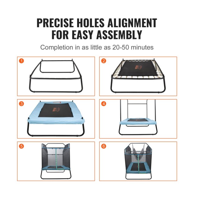 Τραμπολίνο με Προστατευτικό Δίχτυ 1750 x 1260 x 1650 mm VEVOR DWJXBC6YCDWJRH2SYV0