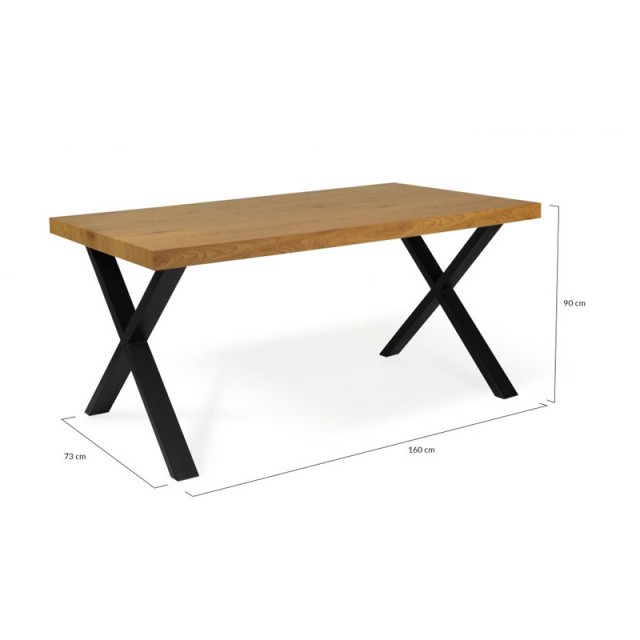 Τραπέζι Τραπεζαρίας 160 x 90 x 73 cm Mumbai Idomya 30087309+30087310