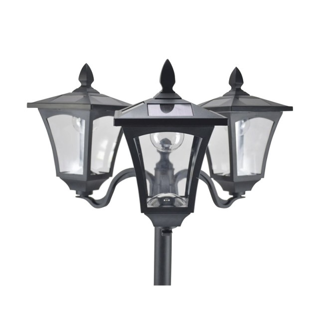 Τριπλό Ηλιακό LED Φανάρι Κήπου Κολόνα 182.5 cm Outsunny 842-109