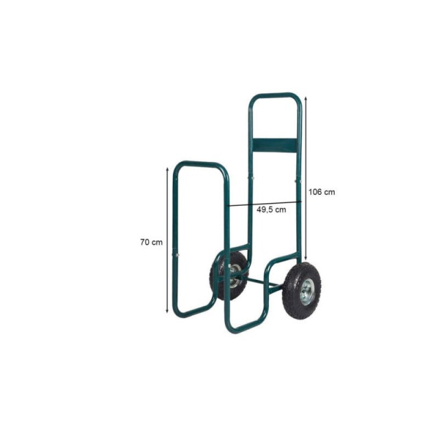 Τρόλεϊ Μεταφοράς Ξύλων 100 Kg Hoppline HOP1001109