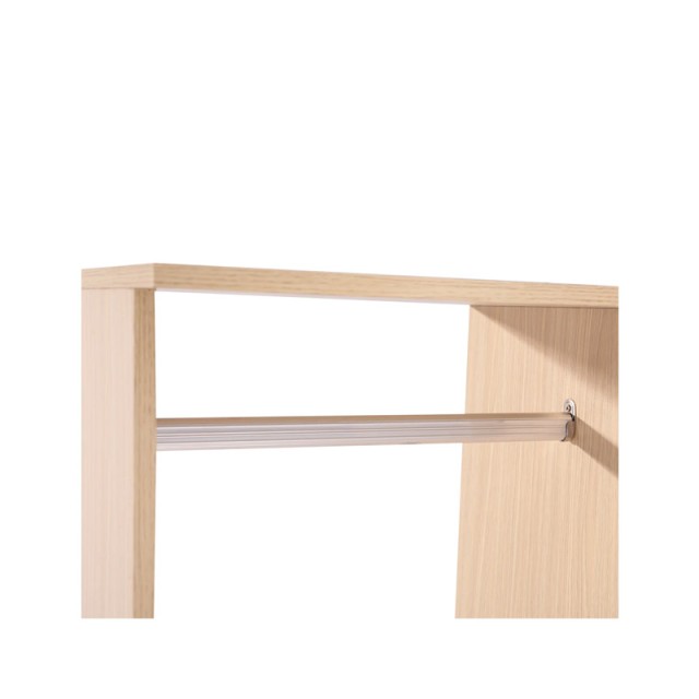 Τροχήλατη Ξύλινη Ανοιχτή Ντουλάπα 80 x 40 x 128 cm HOMCOM 831-078