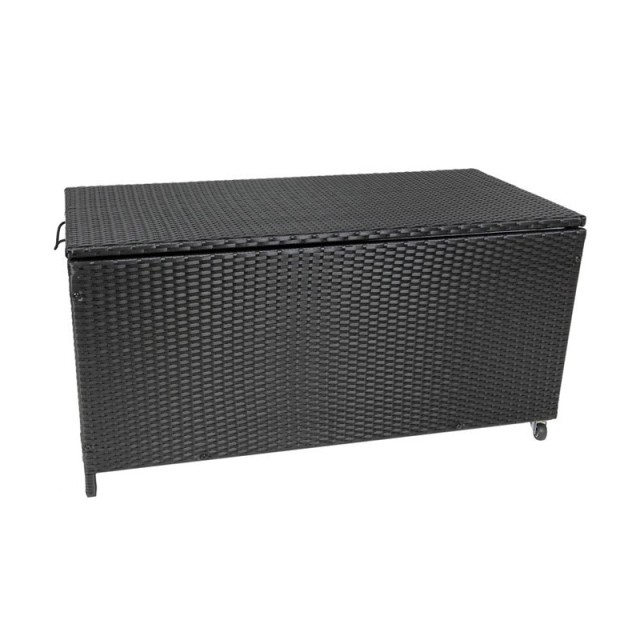 Τροχήλατο Ορθογώνιο Μπαούλο Κήπου από Συνθετικό Ρατάν 118 x 54 x 59 cm Malatec 11963
