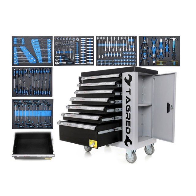 Τροχήλατος Εργαλειοφορέας με 252 Εργαλεία 78 x 46 x 98 cm TAGRED TA212