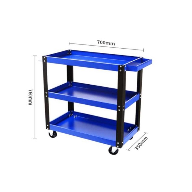 Τροχήλατος Εργαλειοφορέας με 3 Επίπεδα 70 x 35 x 76 cm Kraft&Dele KD-1066