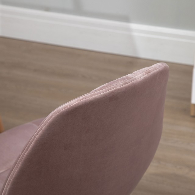 Περιστρεφόμενη καρέκλα Vinsetto για εργονομικό ρυθμιζόμενο γραφείο γραφείου Ροζ 921-366PK