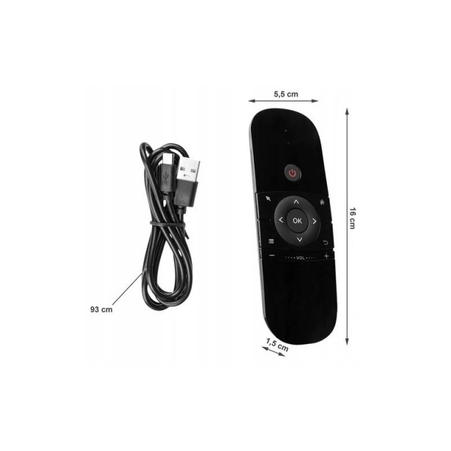 Universal Ασύρματο Τηλεχειριστήριο Τηλεόρασης με Πληκτρολόγιο και Ποντίκι 3 σε 1 SPM 14854