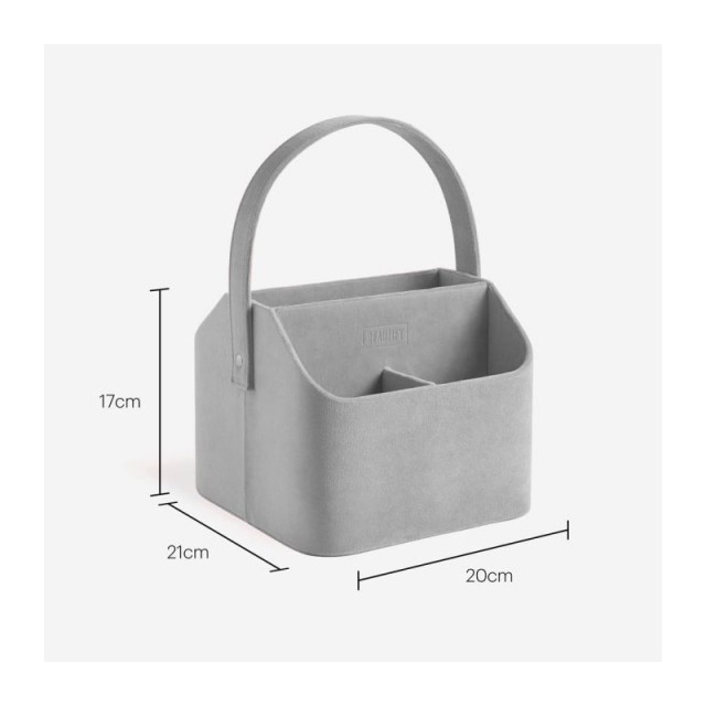 Βελούδινη Βάση Οργάνωσης Καλλυντικών 5 Θέσεων Χρώματος Γκρι Beautify 4000018