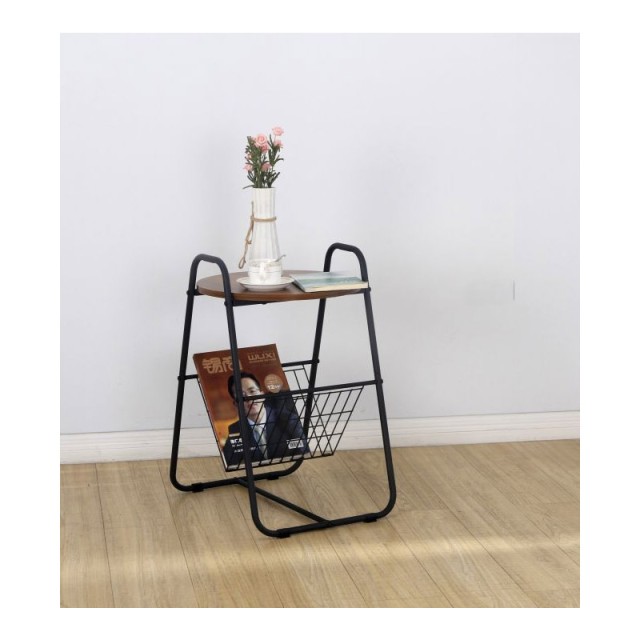 Βοηθητικό Μεταλλικό Τραπεζάκι με Θήκη Εφημερίδων 39.5 x 47 x 64 cm ModernHome YLT-1203