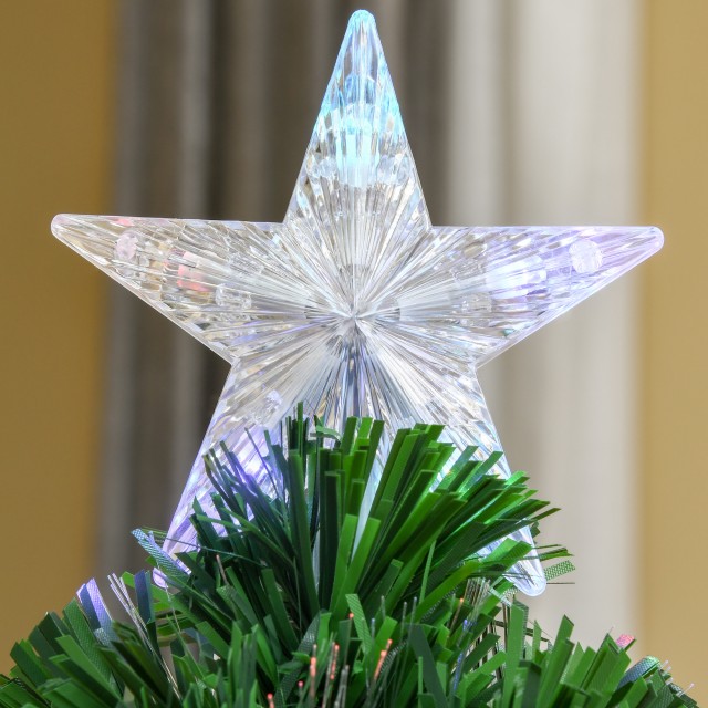 Χριστουγεννιάτικο Δέντρο με 90 Κλαδιά από PVC και 12 LED 90 cm HOMCOM 02-0344