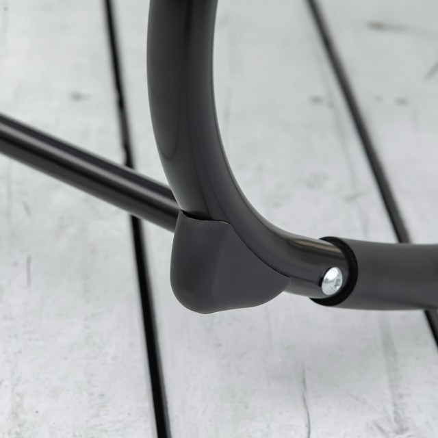 Outsunny Zero Gravity Garden Lounger, κουνιστή πολυθρόνα με μαξιλάρι και αναπνεύσιμο ύφασμα, 105x62x88cm, γκρι 84A-090GY