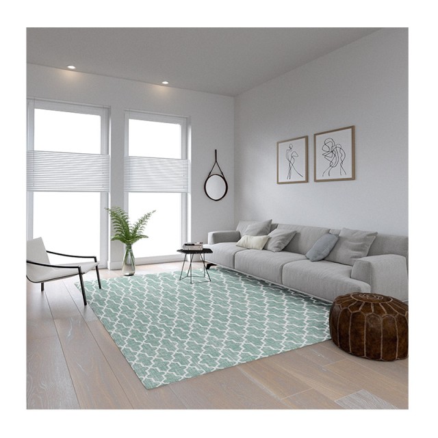 Χαλί 80 x 150 cm Χωρίς Πέλος Marakesh 2 Χρώματος Mint SPM