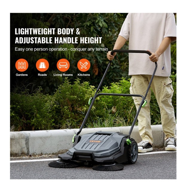 Χειροκίνητο Σάρωθρο με Κάδο 18.9 Lt VEVOR BXSQSC55JL26E5I64V0