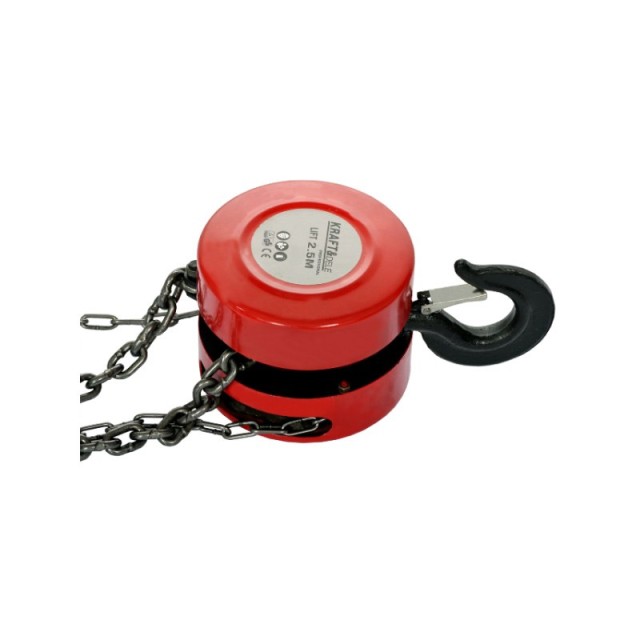 Χειροκίνητο Βαρούλκο Ανύψωσης 2T με Αλυσίδα 2.5 m Kraft&Dele KD-1116