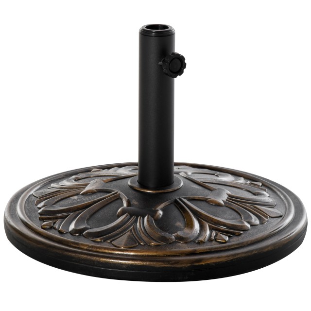Βάση ομπρέλας Outsunny για 35mm / 38mm / 48mm Βάρος πόλων 13KG για κήπο 84D-046