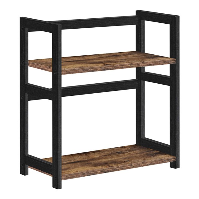 Ξύλινη Ραφιέρα από Μπαμπού με 2 Ράφια 42 x 18 x 43 cm Songmics OFS046B01
