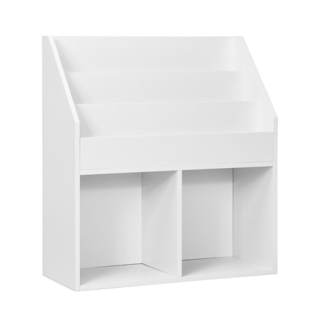 Ξύλινη Παιδική Βιβλιοθήκη με 5 Ράφια 70 x 30 x 80 cm Costway JZ10150WH