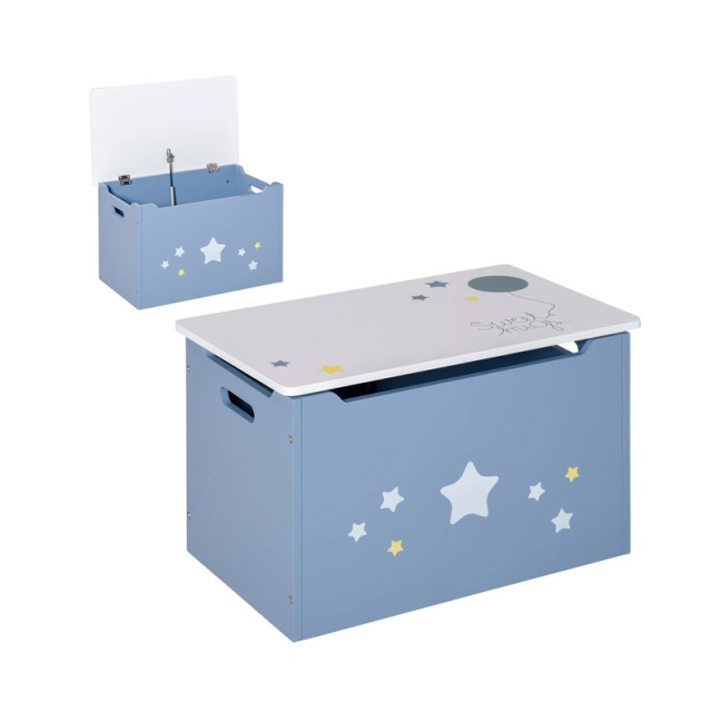 Ξύλινο Παιδικό Μπαούλο Αποθήκευσης Παιχνιδιών 55 x 34 x 35.5 cm HOMCOM 311-019