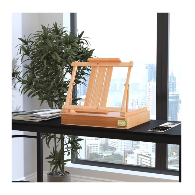 Ξύλινο Αναδιπλούμενο Καβαλέτο Ζωγραφικής 42 x 36 x 12.5/69.5 cm HOMCOM 914-022