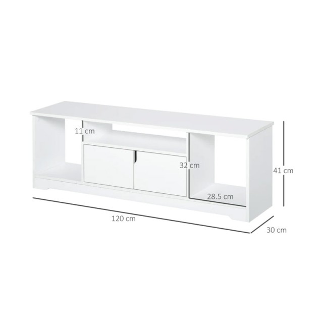 Ξύλινο Έπιπλο Τηλεόρασης 120 x 30 x 41 cm HOMCOM 833-951