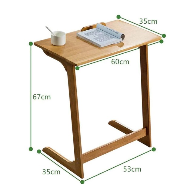 Ξύλινο Γραφείο για Laptop από Μπαμπού 60 x 35 x 67 cm Bakaji 02814188