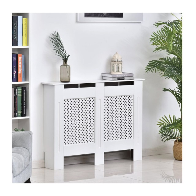 Ξύλινο Κάλυμμα Καλοριφέρ / Ντουλάπι Θέρμανσης 111.5 x 19 x 82 cm HOMCOM 820-062