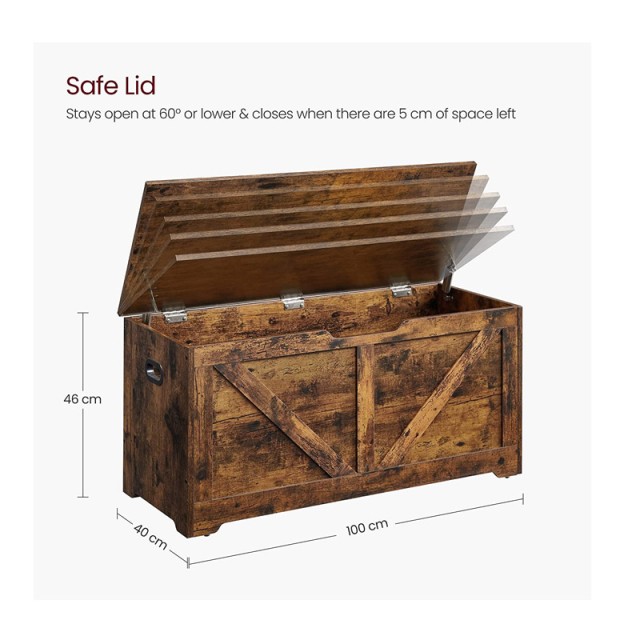 Ξύλινο Μπαούλο Αποθήκευσης 40 x 100 x 46 cm VASAGLE LSB060T01