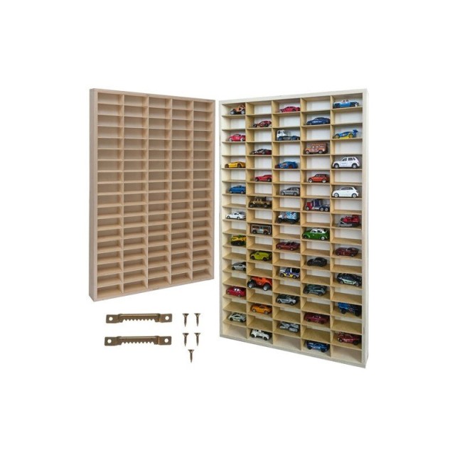 Ξύλινο Ράφι για Αυτοκινητάκια 90 Θέσεων 50 x 4.5 x 78.5 cm Kruzzel 21997