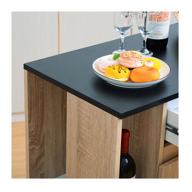 Ξύλινο Τρόλεϊ Κουζίνας 78 x 39.5 x 88.5 cm HOMCOM 801-078