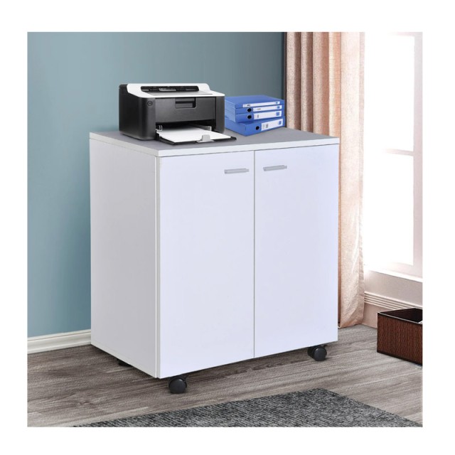 Ξύλινο Τροχήλατο Ντουλάπι Γραφείου 60 x 35 x 65 cm HOMCOM 02-0627