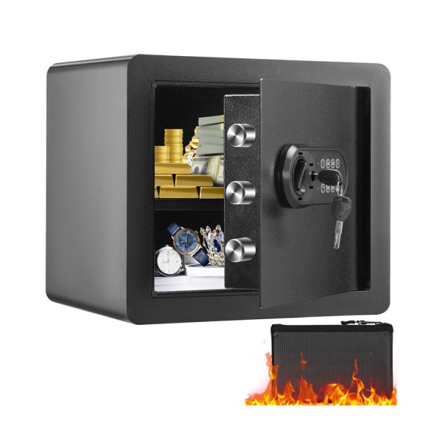 Χρηματοκιβώτιο Ασφαλείας με Ηλεκτρονική Κλειδαριά και Κλειδί 40 x 30 x 35 cm VEVOR WSBXJHSWSLF12DSJDV0