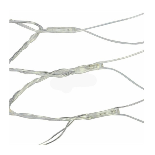 Χριστουγεννιάτικη Κουρτίνα 185 x 85 cm με 128 Λαμπάκια LED Θερμό Λευκό και 7 Προγράμματα Εναλλαγών Φωτισμού 31V Hoppline HOP1000988-2