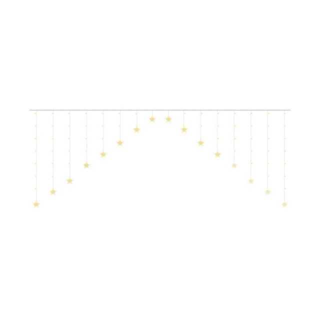 Χριστουγεννιάτικη Κουρτίνα 5.6 m με 136 Λαμπάκια LED Θερμό Λευκό 31V SPM 11337