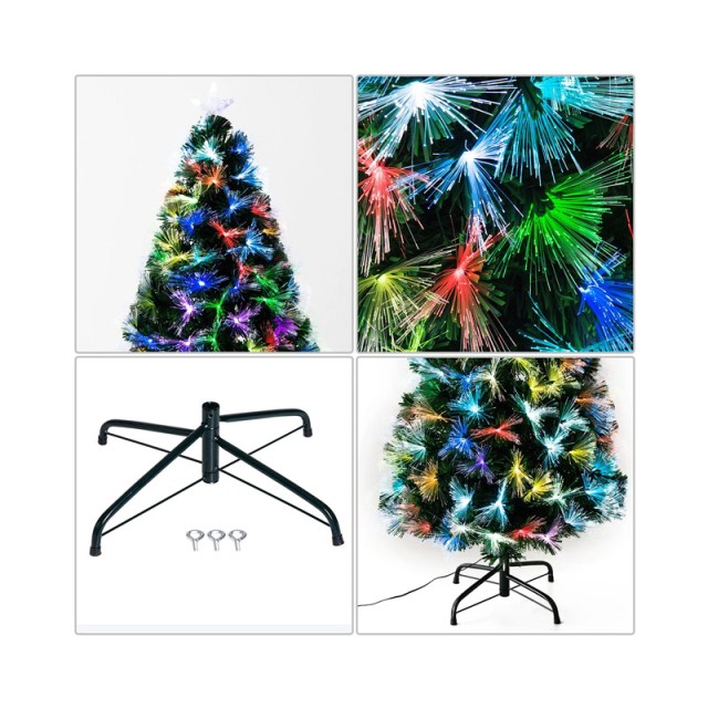 Χριστουγεννιάτικο Δέντρο 1.20 m με LED Φωτισμό HOMCOM 830-017