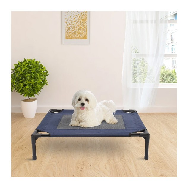 Υπερυψωμένο Μεταλλικό Κρεβάτι για Κατοικίδια 76 x 61 x 18 cm Pawhut D1-0237