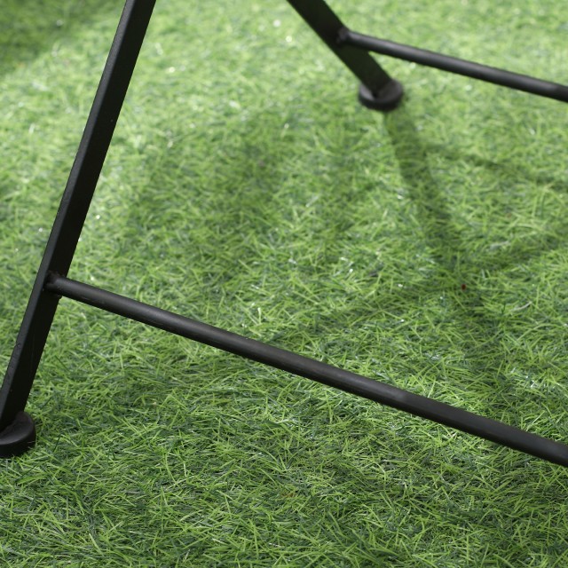 Outsunny σετ κήπου 3 τεμαχίων, τραπεζάκι σαλονιού και 2 πτυσσόμενες καρέκλες με μωσαϊκό, μπλε 84B-852