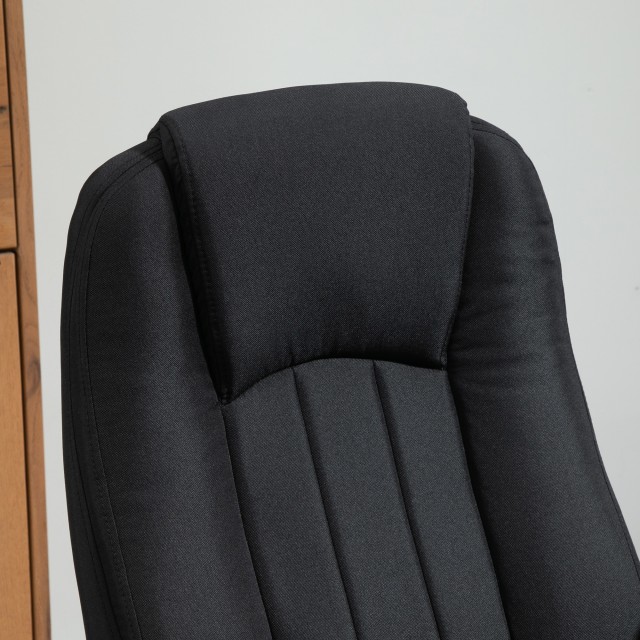 Καρέκλα γραφείου μασάζ με ρυθμιζόμενο ύψος Vinsetto, 60x74x106-116cm, Μαύρο 921-593BK