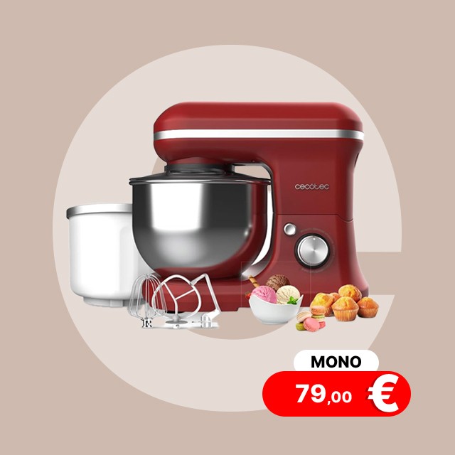 Κουζινομηχανή 5 Lt 1200 W Cecotec Cecomixer Merengue Ice-Cream Red CEC-03903